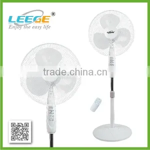 White and Black 16" Stand Fan With Remote Control FS40-59 thumbnail-2