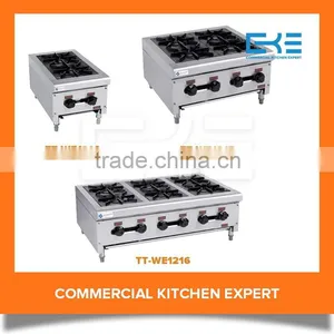 Tabletop Portable 4 Burners Stainless Steel Cooker Units Gas Stove Kitchen Cooking Appliances thumbnail-2
