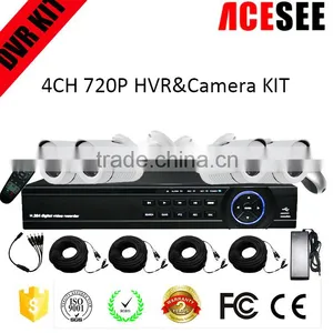 ACESEE New Products H. 264 Tribrid Hvr&720p Ahd Camera 4 Channel Cctv Kit thumbnail-1