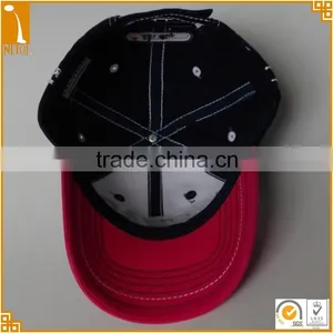 Adult Age Group 6 Panels Structured Applique Embroidery Washed Adjustable Caps thumbnail-4