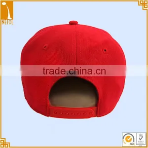 6 Panels Flat Bill Custom Logo Snapback Caps With Metal Badge thumbnail-3