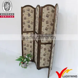 Luckywind Vintage Chinese Solid Wood Folding Screen thumbnail-1