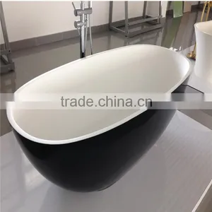 Acrylic Portable Freestand Bathtub,Solid Surface Bathtub,artificial Stone Freestanding Bath Tub thumbnail-3
