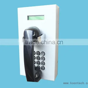 KNTECH Industrial LCD Telephone Customer Service Auto-dial Public Service Phone thumbnail-1