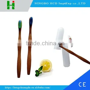 Disposable Travel Wooden Bamboo Toothbrush for Hotel thumbnail-1