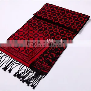 Lady Viscose Scarf Printed Floral Scarf D800-71 thumbnail-1