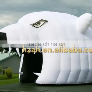Inflatable Polar Bear Mascot Tunnel for Advertising Decoration thumbnail-1