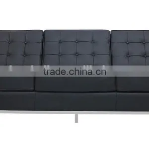 Replica Florence Knoll Modern Design Leather Sofa thumbnail-3