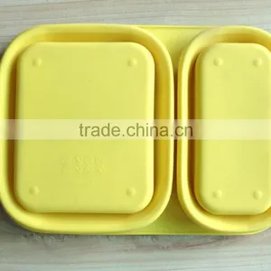 Collapsible Lunch Container With Spoon Silicone Container Bulk thumbnail-3