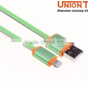 Wholesale Colorful Flat Led Micro Usb Data Cable for Android and Smart Phone thumbnail-3