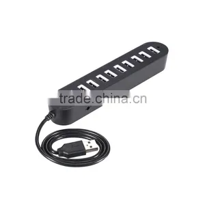 New High- Performance Portable 480MBPS Usb 2.0 10 Port Hub With One Switch thumbnail-6