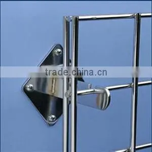Metal Chrome Wall Mount Display Hook/Mesh Hanger thumbnail-2