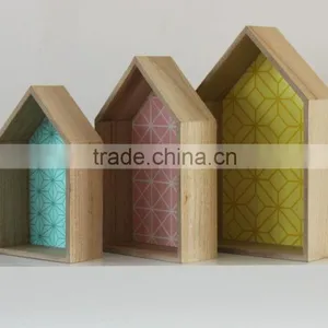 Yellow Concise Wooden Tray thumbnail-3