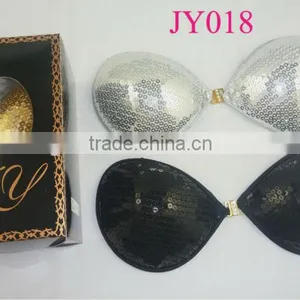 Silicone-cloth Bra With Sparkling Sequins(JY018) thumbnail-1
