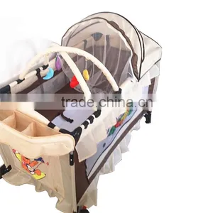 Baby Playpen With Canopy, Travel Luxury Baby Playpen, Outdoor Folding Children Playpen thumbnail-4
