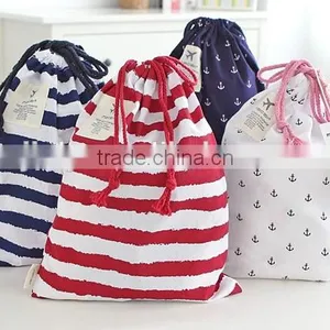 Hot Sell Cotton Waterproof Cord Drawsring Bag thumbnail-1