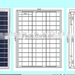 Top Quality and High Conversion Rate Cells 30W Polycrystalline PV Solar Panel thumbnail-3