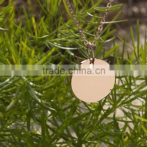 Competitive Advantage Custom Stainless Steel Blank Round Pendant thumbnail-1