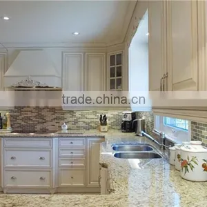 Kitchen Storage Furnitue, Tile White Solid Wood Kitchen Cabinet thumbnail-4