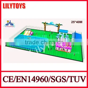 Giant Outdoor Amusement Water Park Land,water Games Playground With Swimming Pool thumbnail-3
