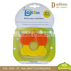 BPA Free Wholesale Cheap Silicone Baby Teether Toys Natural Rubber For Baby thumbnail-4