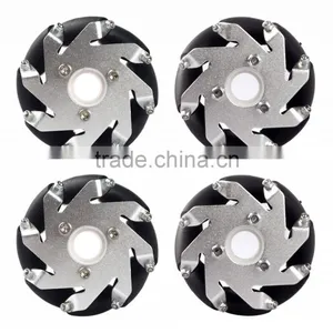 60mm Aluminum LEGO Compatible Mecanum Wheels Set( 2 Left, 2 Right) Basic 14159 thumbnail-1