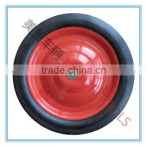 12X2 Solid Rubber Wheel With Steel Rim thumbnail-1