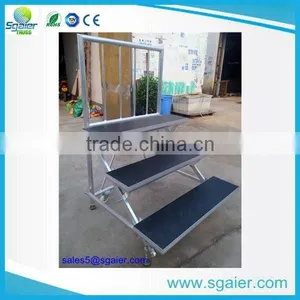 Folding Aluminium Easy Move Choral Stage With Wheels thumbnail-2