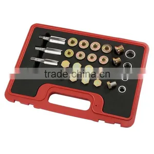 24pc Oil Pan Thread Repair Set M13 M15 M17 M20 Oil Pan Drain Plug Thread Repair Tool Set thumbnail-3