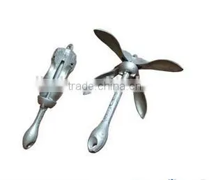 2.5KG Hot Dipped Galvanized Marine Anchor Small Folding Boat Anchor thumbnail-1