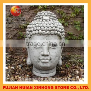 Hand Carved High Quality Marble Buddha Head Statue thumbnail-6