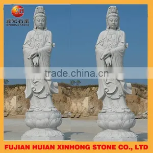 Hand Carved Standing Buddha Figurine Statue for Garden Decoration thumbnail-1
