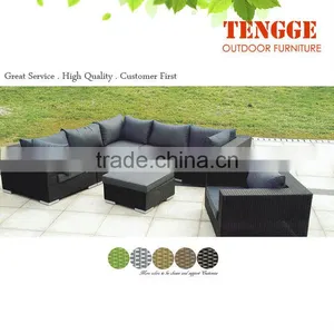 Outdoor Furniture Modern Rattan Wicker Patio Sofa Set Designs thumbnail-1