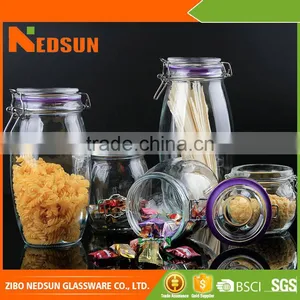 Excellent Quality Low Price 490ml,600ml Cheap Price Glass Containers With Lids thumbnail-1