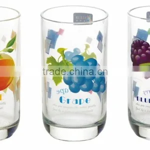 New Arrival Heat Transfer Printed Glass Water Cup Wholesale Popular China Glass Cup thumbnail-1