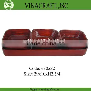 Spun Bamboo Container With Lid for Kitchen thumbnail-1