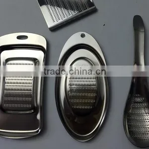 Cy290 Spoon Shape Lime Lemon Zester Cheese Grater Wasabi Ginger Stainless Garlic Press Cozinha Grinding Tools Accessory thumbnail-6