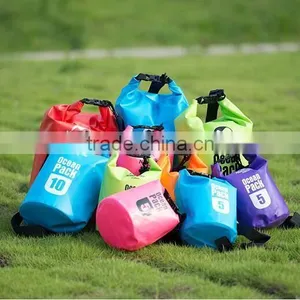 500D Ocean Pack Waterproof Dry Bag With Shoulder Straps Outdoor Camping/Hiking/Swimming Waterproof Ocean Pack For Sale thumbnail-5
