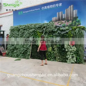 SJLJ013321 Artificial Grass Wall / Plastic Green Wall / Fake Plant Wall for Wall Decoration thumbnail-1