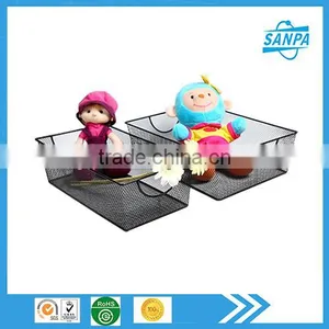 Fancy Metal Mesh Office Stationery Desk Drawer Organizer /Sundry Storage Basket thumbnail-1