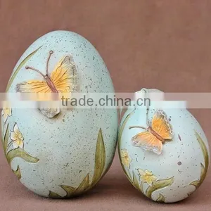 3d Handcarved Easter Egg Decoration of House Interior thumbnail-1