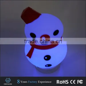 Promotional High Quality Portable Mini Snowman Shape Bluetooth Speaker Lamp thumbnail-6