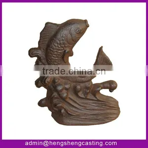 Antique Cast Iron Fish Unique Door Stopper / Unique Door Stopper thumbnail-1