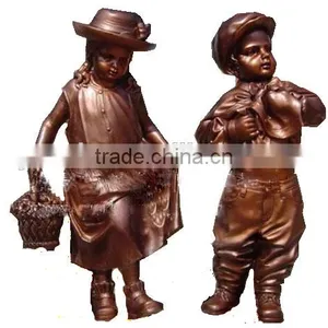 European Style Bronze Casting Angel Statue for Garden Decoration thumbnail-6