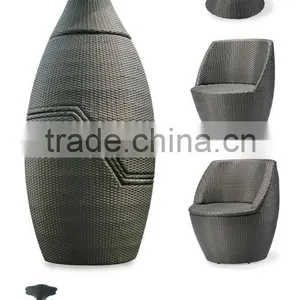 5pcs Beautiful Bullet Shape Wicker Sofa With Small Packed Volume thumbnail-1