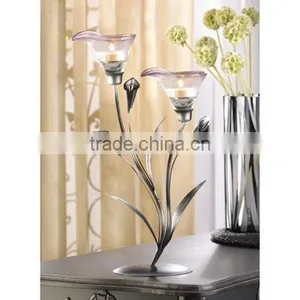 Calla Lily Wedding Centerpiece Candleholder Home Decor thumbnail-1