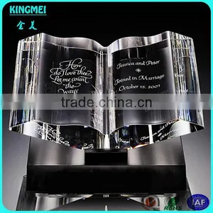 Glass Crystal Blue Super Star Awards Trophy With Blank Black Base For Customized thumbnail-6