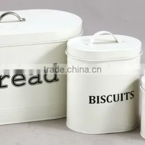 Metal Bread Bin and Sugar Coffee Tea Canister thumbnail-1
