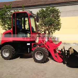 Backhoe 0.8t 1.0t 800kg 1000kg Mini Wheel Loader HZM908 ZL08 thumbnail-1