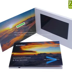 Magnetic Switch With no Buttons 7 Inches LCD Business Card/LCD Video Brochure/video Book thumbnail-2